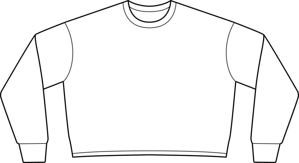 Women's Lightweight Crop Crewneck Sweatshirt