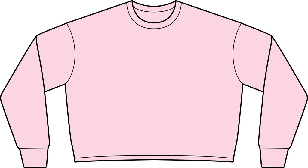 Women's Lightweight Crop Crewneck Sweatshirt