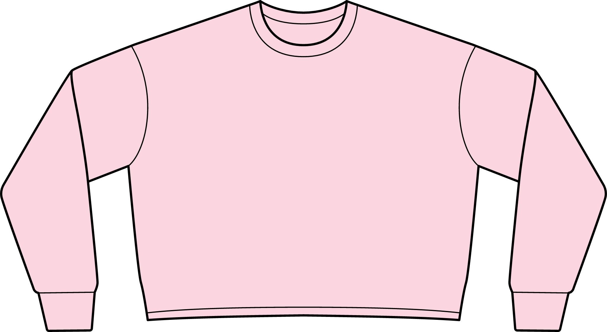 Women's Lightweight Crop Crewneck Sweatshirt