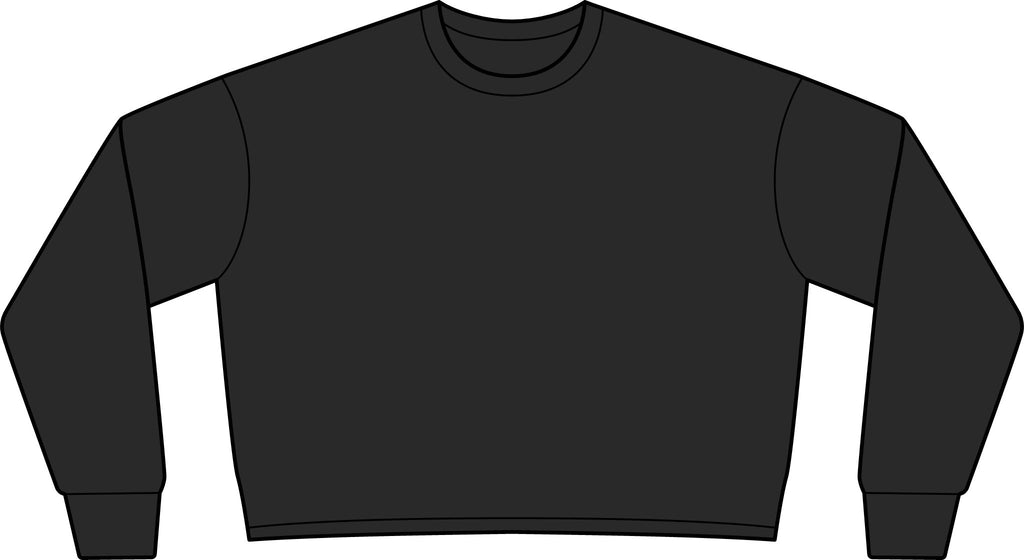Women's Lightweight Crop Crewneck Sweatshirt