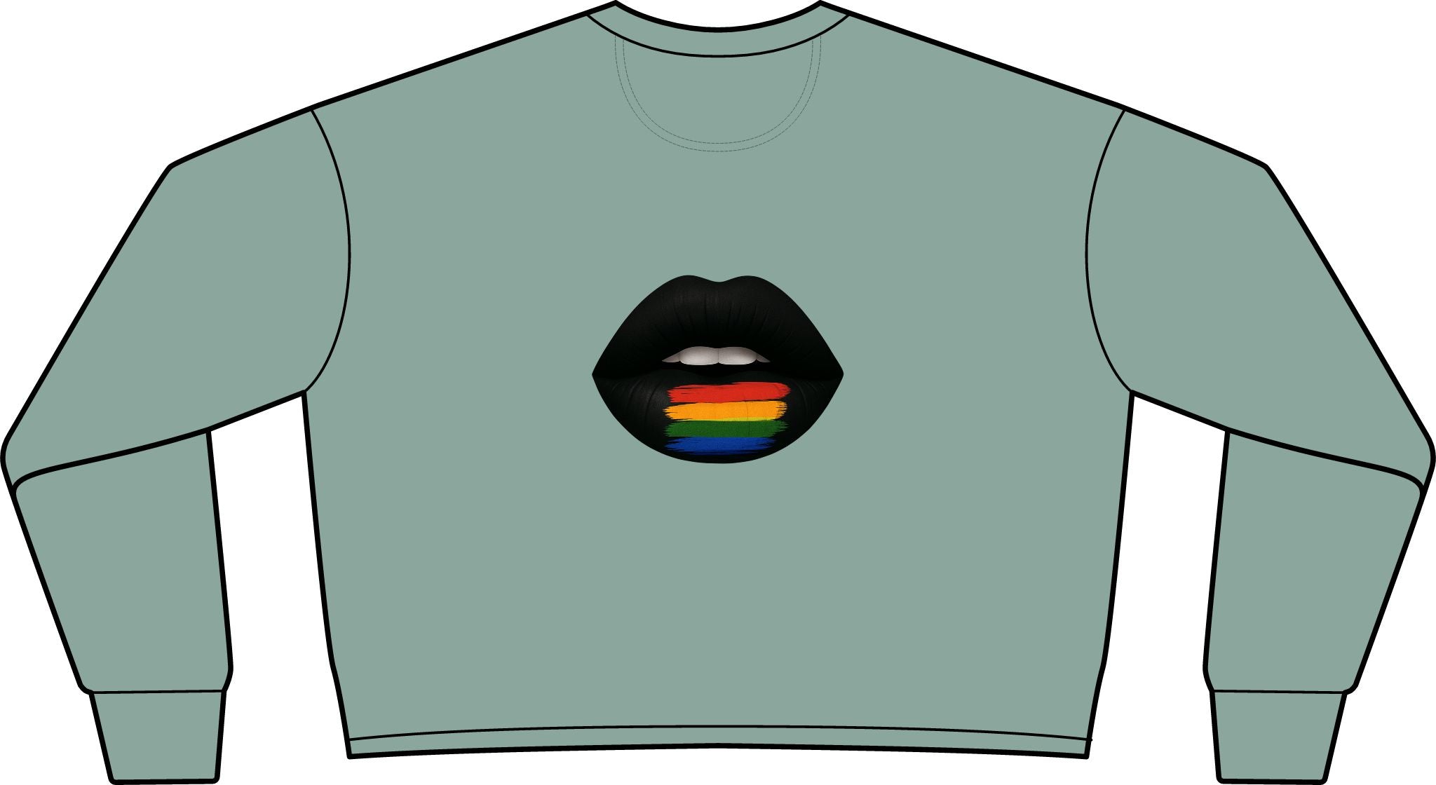 Women's Lightweight Crop Crewneck Sweatshirt