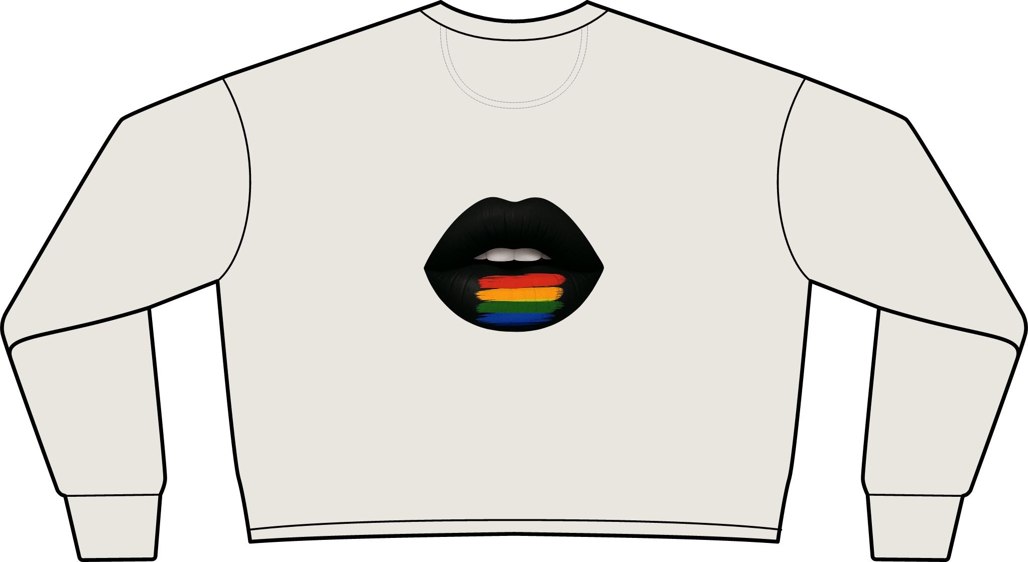 Women's Lightweight Crop Crewneck Sweatshirt