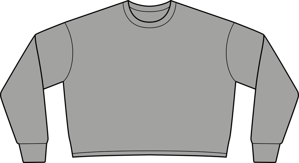 Women's Lightweight Crop Crewneck Sweatshirt