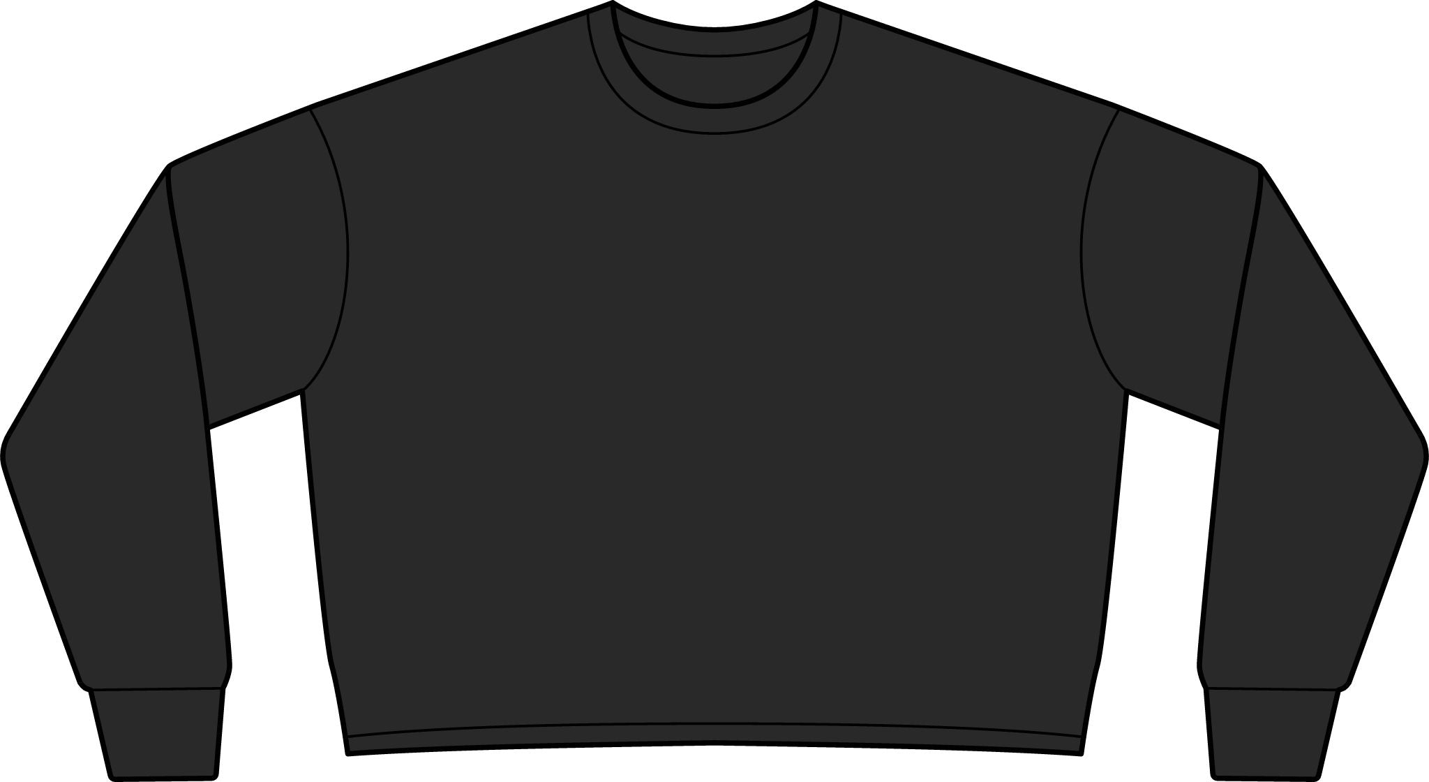 Women's Lightweight Crop Crewneck Sweatshirt