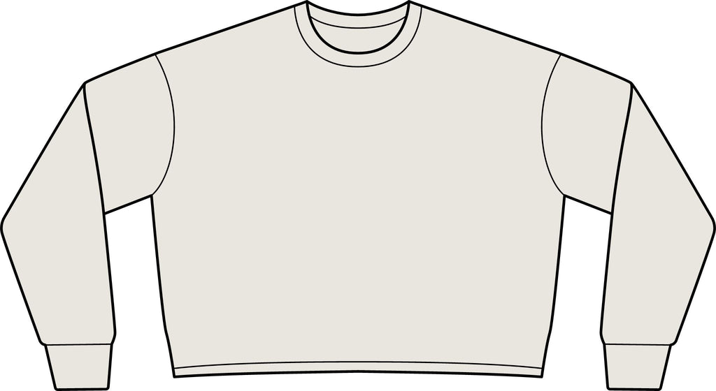 Women's Lightweight Crop Crewneck Sweatshirt